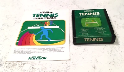 Atari 2600 Tennis from Activision with Manual --- Tested & Working - Image 1 of 3