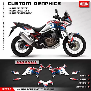Kit Gráficos Juego de Pegatinas para Africa Twin CRF1100L 2020 2021 2022 2023 Reconstrucción - Imagen 1 de 9