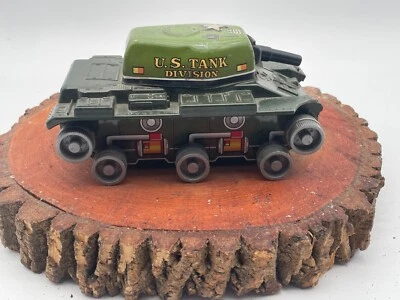Litografía de hojalata vintage Marx años 50 EE. UU.  Tanque de juguete de cuerda Tank Division--3024,24 Foto 1 de 4