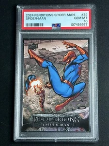 2024 Upper Deck Marvel Renditions Spider-Man #39 PSA 10 GEM MINT MCU Iron Man - Bild 1 von 2