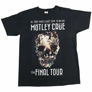 Mötley Crüe The Final Tour 2016 Concert T-Shirt Sixx MEDIUM “All Bad Things…” - Picture 1 of 4