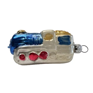 Vintage Merkur Glas Ornament Zug Lok Made in West Germany Handarbeit & bemalt - Bild 1 von 10