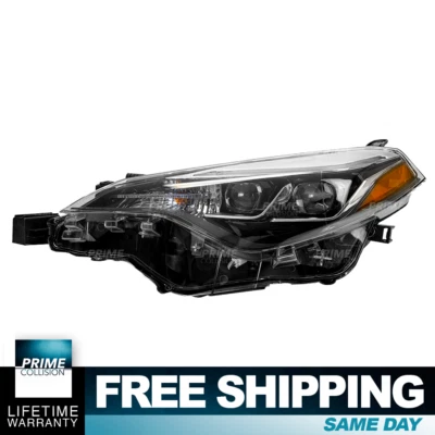 Faro izquierdo del conductor TYC para 17 18 19 Toyota Corolla SE/XLE/XSE Foto 1 de 4