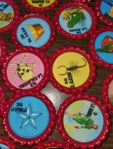 54 Mexican Loteria DECK CHIPS Bottle cap Baby Shower CHRISTMAS fiest NO EPOXY - Picture 1 of 5