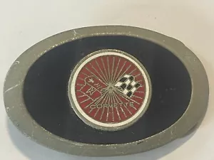 VINTAGE 1970s ***CHEVROLET CORVETTE*** CAR AUTOMOBILE PEWTER BELT BUCKLE - Picture 1 of 4