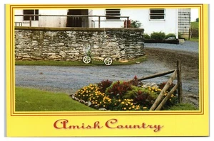 Postal de scooter no motorizado Amish Country en patio - Imagen 1 de 2