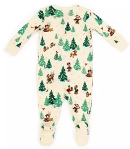 BNWT New Disney Store Mickey Mouse & Friends Christmas Babygrow Sleepsuit 6-9M - Picture 1 of 5