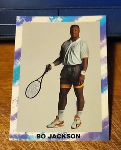 βΎοΈ BO JACKSON π "Bo Knows Tennis" 1990 Border Oddball Promo Card - Picture 1 of 2