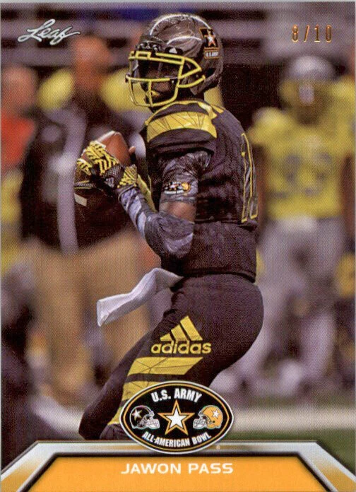 2016 JAWON PASS Leaf US Army All-American GOLD Rookie LOUISVILLE #/10 - Image 1 of 1