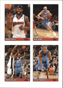 2005-06 Topps Bazooka 4-on-1 Basketball Magic Card #19 Davis/Bibby/Mllr/Francis
