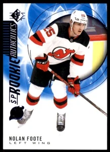 2020-21 SP Rookie Authentics Blue Nolan Foote RC #126 - Imagen 1 de 2