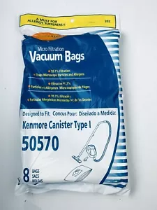 6Vacuum Bags Envirocare Micro Filtration To Fit Kenmore Canister Type 50570 - Picture 1 of 5