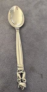 Georg Jensen ACORN Sterling Mocha Spoon - Picture 1 of 4