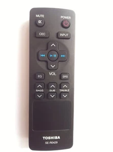 New Remote Control SE-R0429 for TOSHIBA Sound bar SBX4250 SBX4250KN - Picture 1 of 4