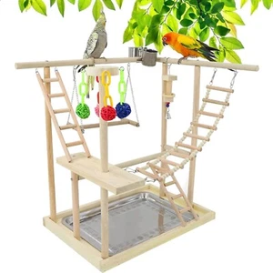 RoseFlower Vögel Spielplatz, wellensittich spielzeug Vogelspielständer Vögel ... - Bild 1 von 11