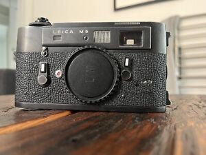 Leica M5 Black Rangefinder 35mm Film Camera Body FILM TESTED 3 Lug