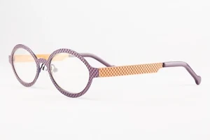 Rare Authentic LA Eyeworks Nelson 473476 Purple Bronze 49mm Glasses Frames Japan - Picture 1 of 7