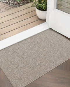 Ultra Thin Door Mat for Entryway Low Profile Non Slip Rubber Backing Indoor D... - Picture 1 of 8