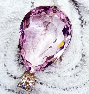 Light Pink Color Topaz GS Solid Silver Pendent 82.50 Ct Certified Loose Gemstone - Picture 1 of 7