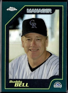 2001 TOPPS CHROME RETROFRACTOR PARALLEL #263 BUDDY BELL ROCKIES MGR REFRACTOR - Picture 1 of 2