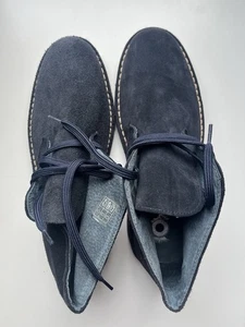 Brora Navy Blue Suede Desert Boots. EU41. New - Picture 1 of 8