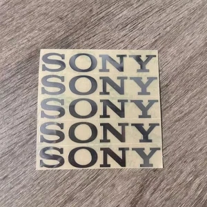 Sticker for Sony Silver Logo TV PlayStation Game Laptop Desktop 40mm x 7mm 5pcs - Picture 1 of 2