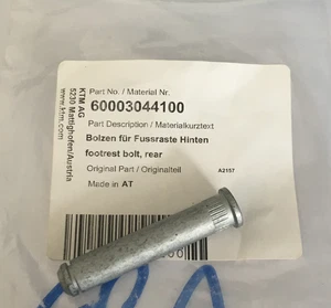 Stift für KTM Duke 790 Fußrastenbolzen Pin 60003044100 - Bild 1 von 6