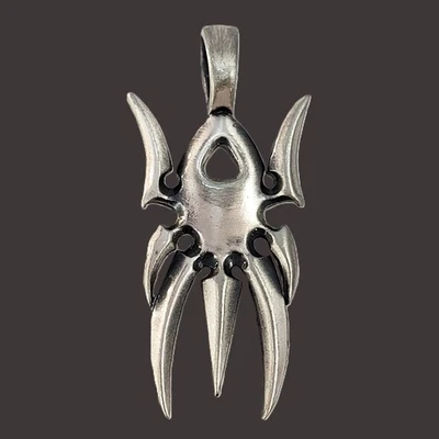 Colgante de peltre BICO Australia diseño urbano tribal ARACHNIA E91 1,5" TM&C 1999 Foto 1 de 4