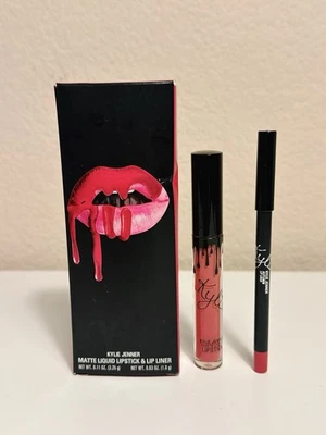 Lápiz labial y delineador de labios mate Kylie Cosmetics, tono otoño nuevo en caja Foto 1 de 4