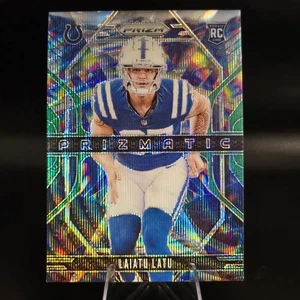 2024 Panini Prizm - Prizmatic Laiatu Latu #5 Green Wave Prizm (RC) - Picture 1 of 2