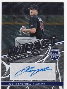 2023 Panini Elite Extra Justin Campbell Cleveland Guardians Autograph Auto Card - Picture 1 of 1