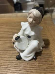 Estatuilla Pierrot vintage de cerámica - Imagen 1 de 5