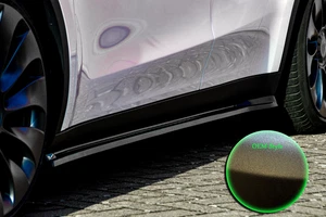CUP Seitenschweller Sideskirts aus ABS für Tesla Model Y + Performance OEM optik - Bild 1 von 3
