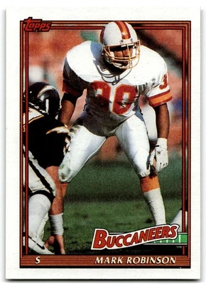 1991 Topps Mark Robinson Tampa Bay Buccaneers #496 - Image 1 of 2