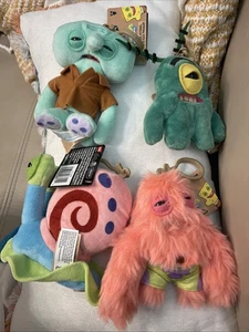 Fuggler Spongebob Gary Plankton Patrick Squid ward Lot Of 4 NWT (no SpongeBob) - Picture 1 of 6