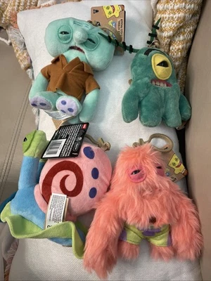 Fuggler Spongebob Gary Plankton Patrick Squid ward Lot Of 4 NWT (no SpongeBob) - Image 1 of 4