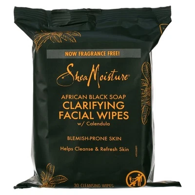 SheaMoisture African Black Soap Clarifying Facial Wipes, 30 Ct - Image 1 of 4