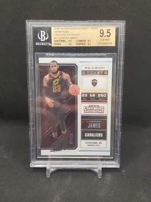 Contenders Draft Picks #41 2018 LeBron James Cracked Ice #/23 | BGS 9,5  Foto 1 de 2