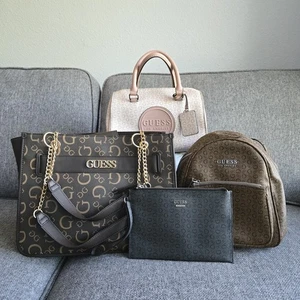 Guess Lot of 4 Women’s Bags – Clutch, Handbags, Tote, Backpack - Picture 1 of 17