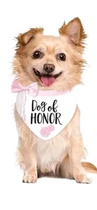 Dog of Honor Bandana with Bow Size M. - Picture 1 of 2