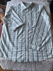 LL Bean XL Tall  Performance Nylon Poly 513642 Fishing Hiking Plaid - Picture 1 of 9