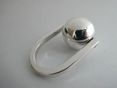 Vintage Mexico Modernist Sterling Silver 925 Articulated BALL RING  Size 7 - Image 1 of 4