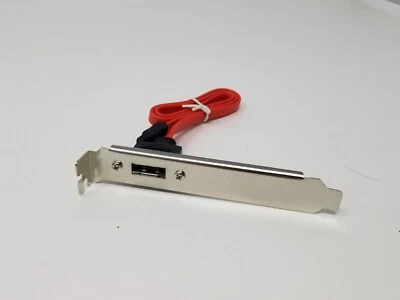 Startech Low Profile Male SATA to Female eSATA Plate Adapter - Image 1 of 4