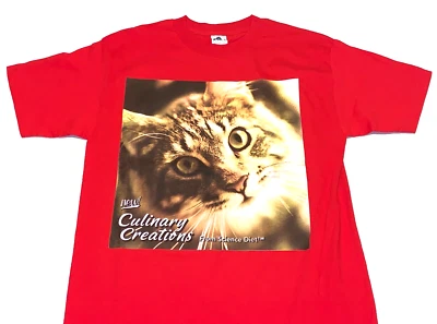 Culinary Creations Science Diet Cat Food Pet Lover Kitten T-Shirt New LARGE Meow - Image 1 of 2
