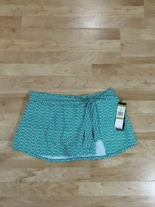 Jones New York Women's Tummy Smoother Swim Bottoms Teal Sz 14 - Picture 1 of 8