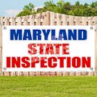 Vinyl Banner Multiple Sizes Maryland State Inspection Red Blue Business Outdoor