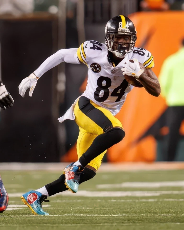 Impresión fotográfica brillante Antonio Brown #84 Pittsburgh Steelers NFL 8"X10" 11 Foto 1 de 1
