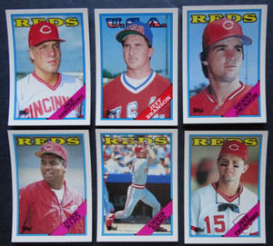 1988 Topps Traded Cincinnati Reds Team Set of 6 Baseball Cards