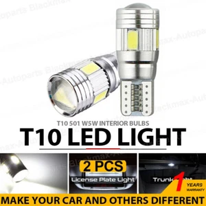 2x T10 501 Led Car Side Light White Bulbs Error Free Canbus Xenon W5W Sidelight - Picture 1 of 8