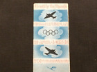 rare 1936 plan,carte des trajets de la LUFTHANSA ,jeux olympiques